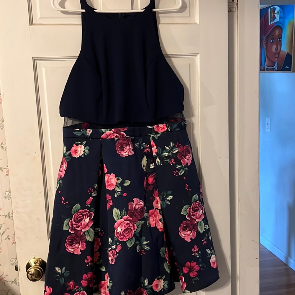 Formal Floral Skater Dress